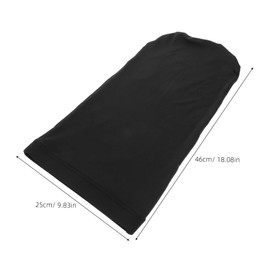 TOVINANNA Men's Dreadlock Bonnet Bohemia Hat Sleep Bonnet Long Tail Soft Head Wrap for Fashion Sports Black