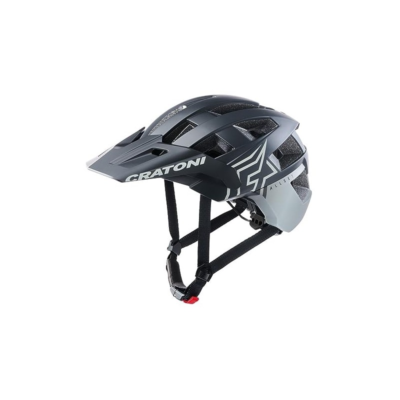 Cratoni Unisex - Adult Allset Pro Helmets, Black/Grey Matt, L