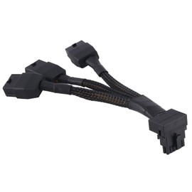 Srrrwunti 3X8Pin PCI-E to 16Pin(12+4) PCI-E 5.0 12VHPWR Connector 90-Degree Elbow Cable Accessory Parts GPU RTX4090 RTX4080 Series P8X3 to 16PIN-A