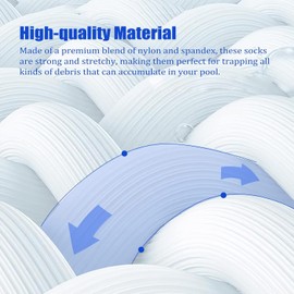 20 Stück Pool Skimmer Socken Filtersocken, Hochwertige Skimmersocke für Skimmerkorb, Wiederverwendbare Feinfilter-Siebnetze für Pools & Schwimmbecken, Ideal zur optimalen Filterung von Blättern