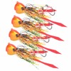 4Pcs 65g Fishing Artificial Baits Silicone Skirts Lures with Hook