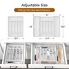 ukeetap Extra Large Expandable Silverware Organizer, BPA-Free Food-Safe Cutlery Flatware