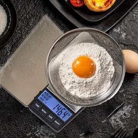 ZJchao Báscula de Café Pequeña, Báscula de Café de Bolsillo Digital Precisa y Sensible de 0,1g a 1000g con Función de Tara de Temporizador, Báscula de Alimentos de Bolsillo de Acero