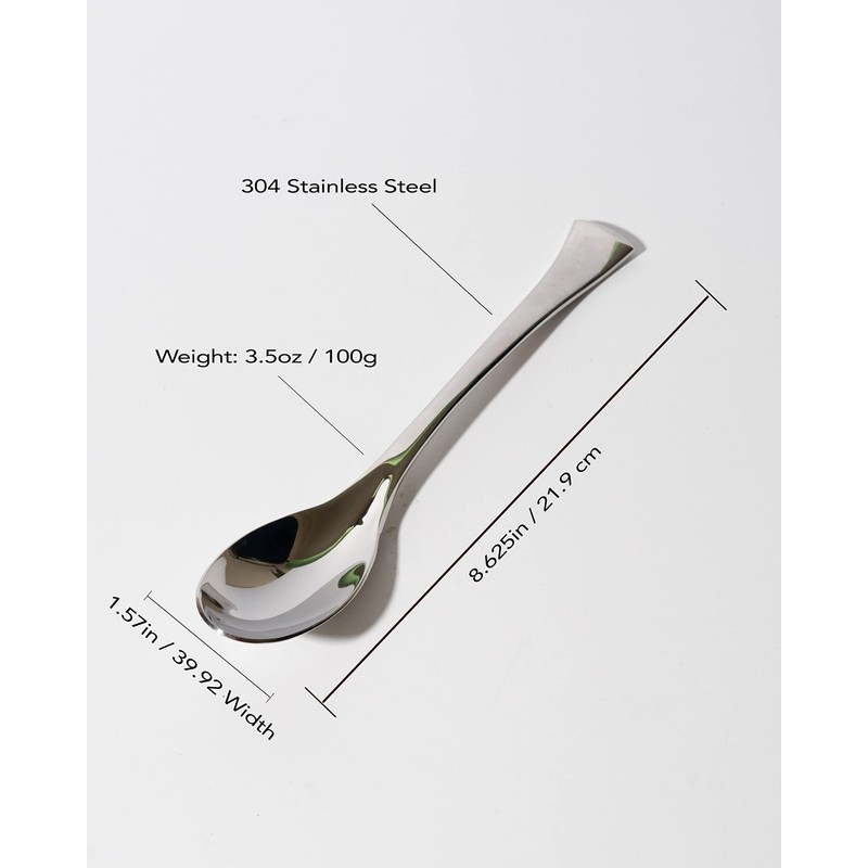 Quenelle Spoon/Rocher Spoon/Stainless Steel 304