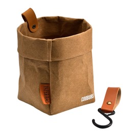 CrweanWcee Car Trash Can, Car Trash Can, Car Storage Case, Hanging, Washable, Won't Fall Down, Garbage Bin, Small Storage Compartment, Passenger Seat, Soft Trash Can, Pocket, Slim, Easy Storage,