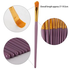 40 Pieces Paint Brushes Set Detail Small Brush, Oil Watercolor Acrylic Paint Brush, Artist Paintbrushes for Acrylic Painting, Body Face Rock Canvas, Kids Adult Drawing Arts Crafts Supplies, Purple