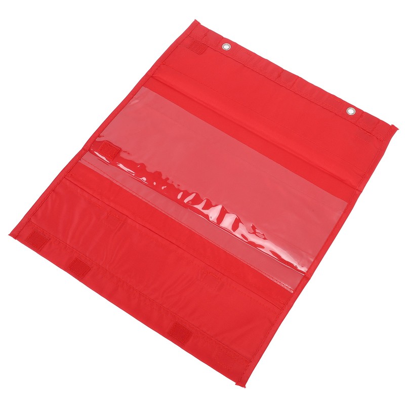 Magnetic Pocket Chart 5 Rows Transparent Schedule Pocket Chart for