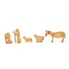RUSATEN Wooden Nativity Scene Set – Christmas Desk Decor with