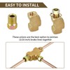 MuRealy 3/16" Brake Line Tee Fitting Kit (4PCS) - Brass