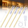 JUSJUBR 4PCS x 12inch Sector Display Cabinet Lights, Dimmable LED