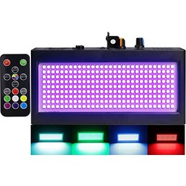 Strobe Lights Mini, Latta Alvor Stage Light for Parties 270 LED DJ Lighting KTV Flashing 7 Colors Strobe Lights Romote Control (Color Light)