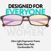PROSPEK Blue Light Reading Glasses for Men and Women, Computer