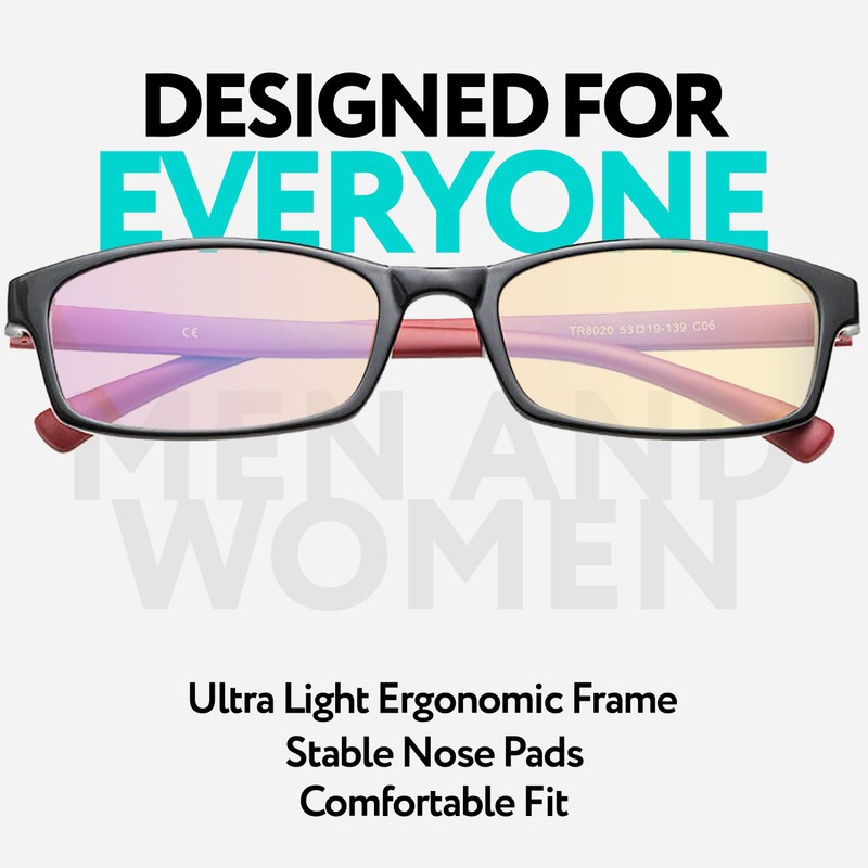 PROSPEK Blue Light Reading Glasses for Men and Women, Computer