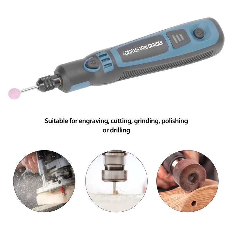 Electric Grinder Pen 3 Speed Cordless Rotary Tool for Sanding