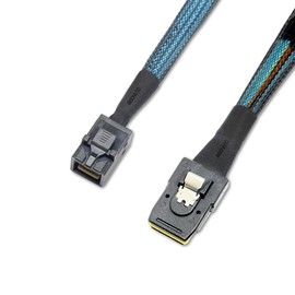 Sonilco Cable Mini SAS HD de alto rendimiento SFF-8643 a SFF-8087 Cable de transferencia de datos (1 cable, 1 M / 3.2 pies)