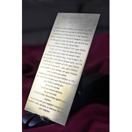 Idaho Sky 10 Commandments Engraved on Solid Brass, Ten Commandments, Mezuzah, Messianic