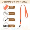 PATIKIL 3 Pack Orange Lanyards for Keys, Cool Breakaway Lanyard