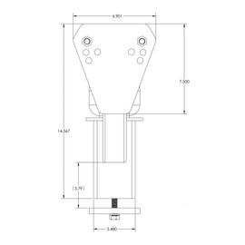 Extreme Max 5001.1387 Stake Pocket Spare Tire Carrier with D-Ring
