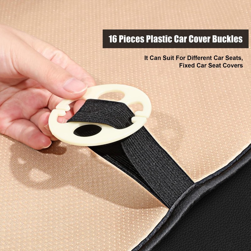 Aierxuan Original Accessories for Car Seat Covers,16 Pcs Plastic Chucks,