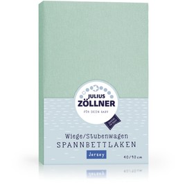 Julius Zöllner Jersey Fitted Sheet 90 x 40 cm Sage
