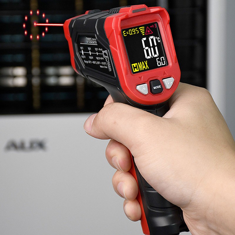 Digital Infrared Thermometer 4 Digit Display High Accuracy Handheld Industrial