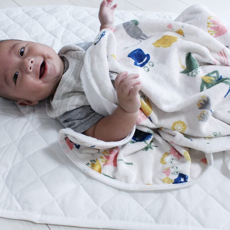 Moomin Baby Blanket, Washable, Throw Blanket, Fluffy Blanket, For Babies,