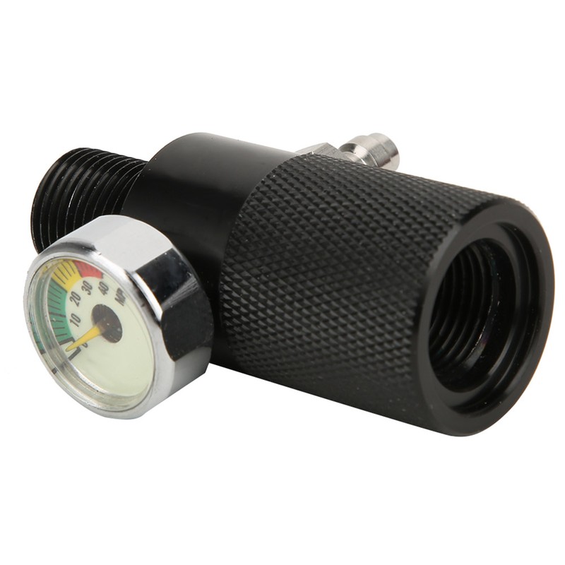 Air Filling Station Adapter with Pressure Gauge 40mpa 8mm/0.3in Male