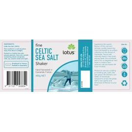 Lotus Celtic Fine Sea Salt 450 g, 450 g