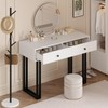 IDEALHOUSE Vanity Desk with Mirror and Lights, 40” Makeup Vanity
