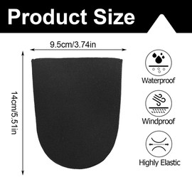 IKOPFLN Pair of 2.5mm Thermal Neoprene Toe Warmers for Cycling Running Hiking Ice Bathing, red