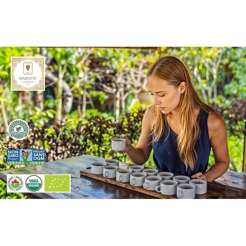 Majestic Tea_ CRANBERRY ECHINACEA | Caffeine Free | Individually Wrapped