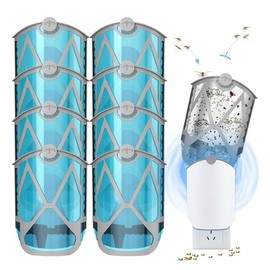 8-Pack Flying Insect Cartridges Refills for Indoor Use - Compatible with Plug-in Light Refill M364 - Capture Fruit Flies, Gnats and Houseflies