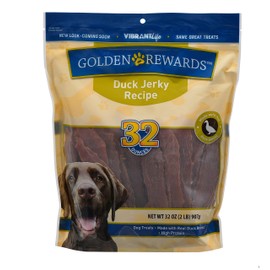 PACK OF 2 - Golden Rewards Duck Jerky Dog Treats, 32 oz