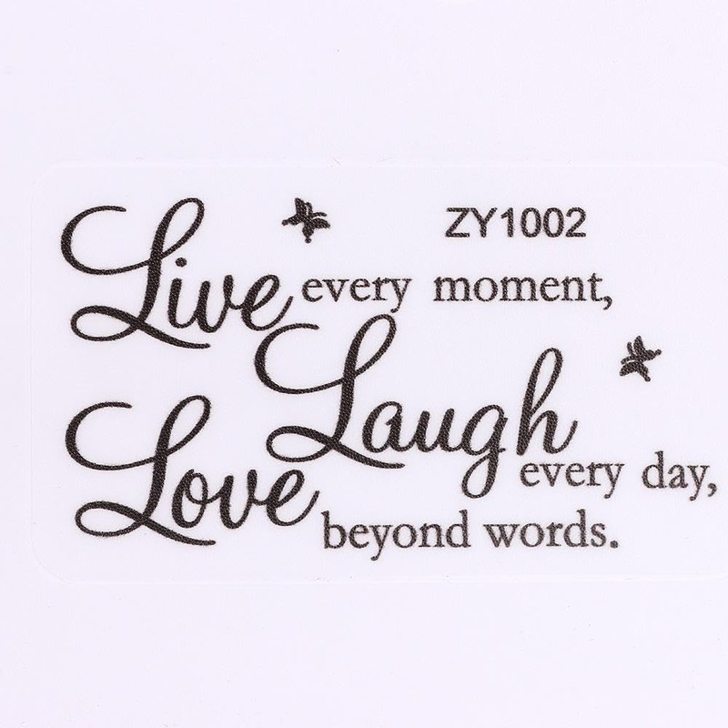 Upluckey 2 Sheets Live Laugh Love Wall Decor Live Every