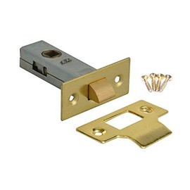 Merriway BH04261 75mm (3 inch) Brassed Tubular Mortice Latch