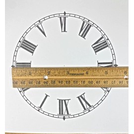 5 1/2 Inches Diameter Clock Paper Dial, Roman Numbers  (Lot 221)