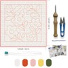 FREEBLOSS Flowers Punch Needle Embroidery Starter Kits for Adults Beginners,