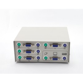 Manhattan 4 Way PS/2 KVM Push Button Switch