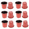 ORFOFE 100PCS Plastic Flower Pots Creative Breathable Planters Diameter for