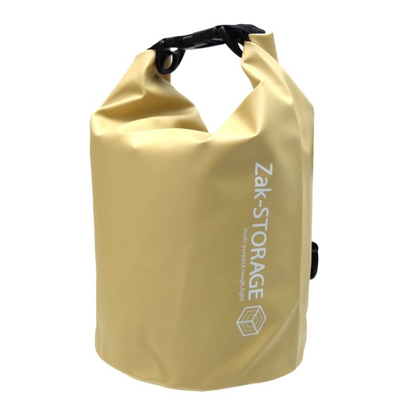 Takagi Zak-STORAGE WRB-1LK Water Resistant Bag, Drum Shape, Light Khaki