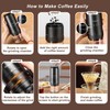 Mongdio Portable Electric Burr Coffee Grinder with 38 Adjustable Settings,
