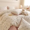 Covebett Bed Linen Cotton 140 x 200 cm Pink White