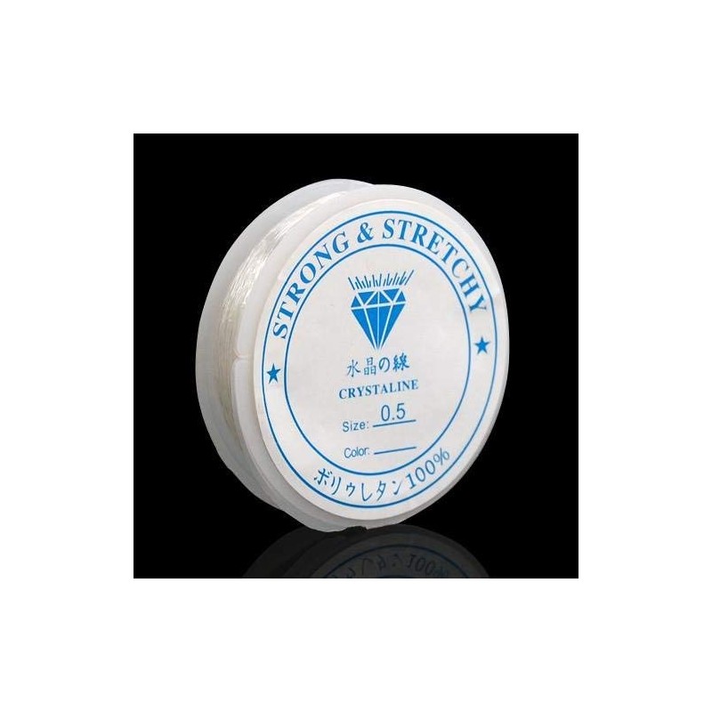 AKORD Elastic Spool Of Thread For Beading, 0.5mm