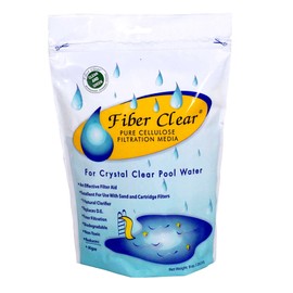 Fiber Clear 4009DC Cellulose Filter Media D.E. Alternative for Swimming Pools, 9-Ounce, Black