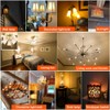 LiteHistory Dimmable T6 led Bulb 40W Candelabra led 2200K Amber