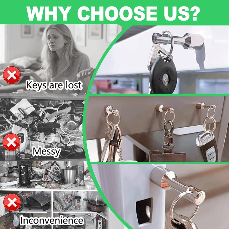 Srzllxfc 2 Pack Keychain Magnet for Testing Brass - Magnetic