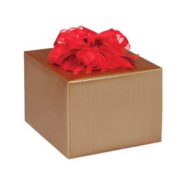 Gold Recycled Gloss 24"x85'Solid Color Gift Wrap Cutter Box (2 Unit, 1 Pack per Unit.)
