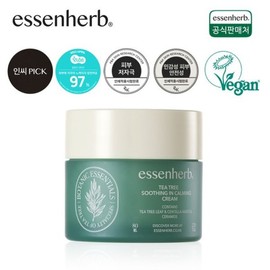Essence Herb 에센허브 티트리 수딩 인 카밍 크림 80ml Essence Herb Tea Tree Toning Soothing Cream 80ml