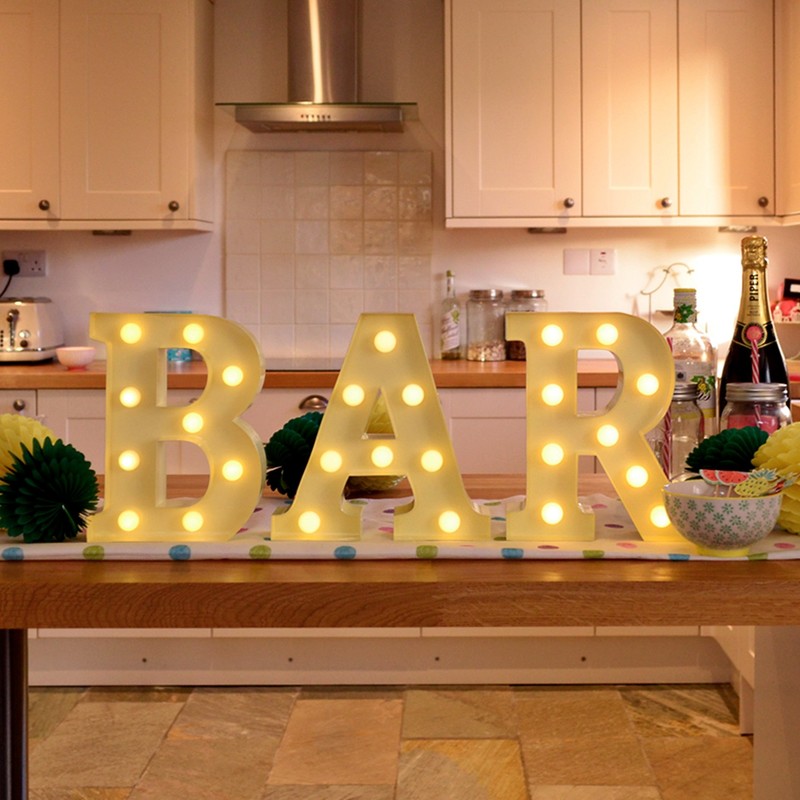 GiggleBeaver Carnival Letter Lights - Vanilla (Letter R) Christmas Xmas