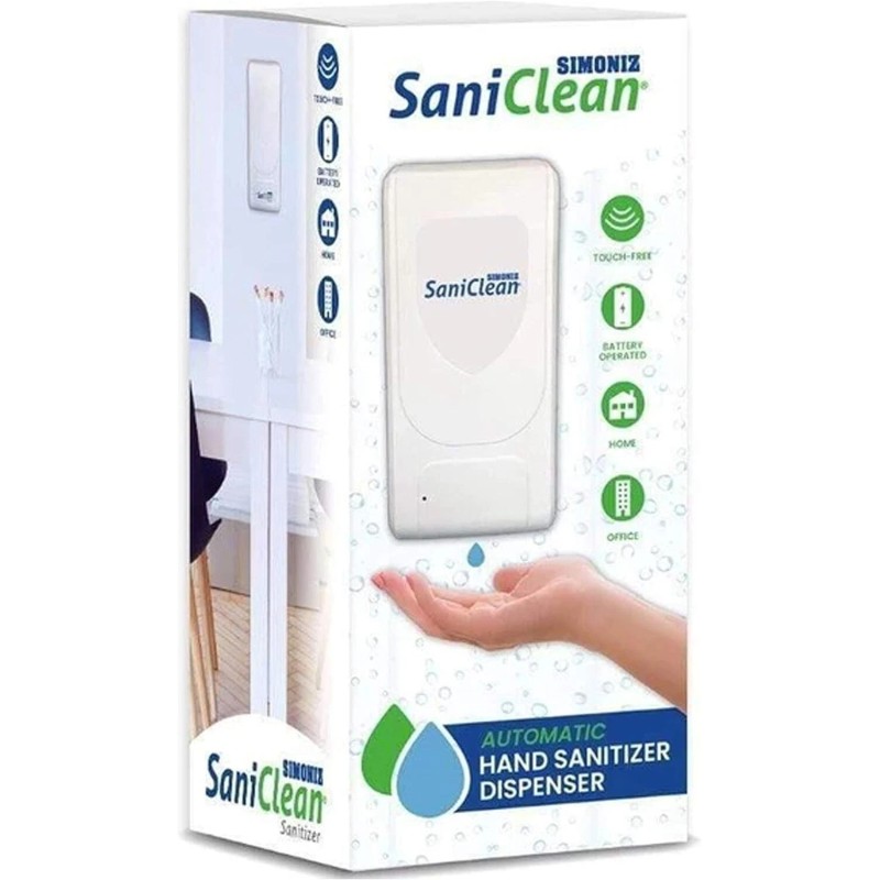 Simoniz SaniClean Automatic Hand Sanitizer Dispenser Touch Free -1000ml Capacity